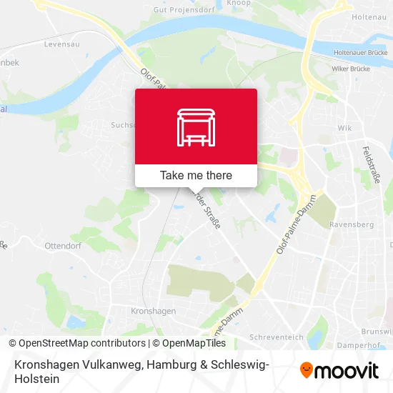 Карта Kronshagen Vulkanweg