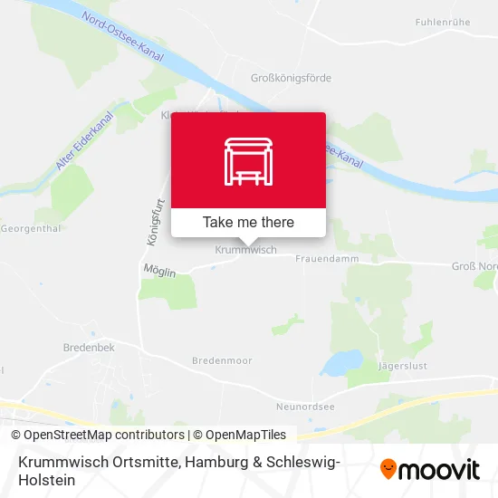 Карта Krummwisch Ortsmitte