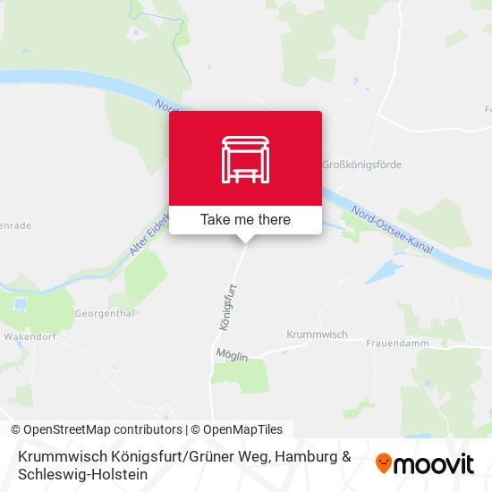 Krummwisch Königsfurt / Grüner Weg map