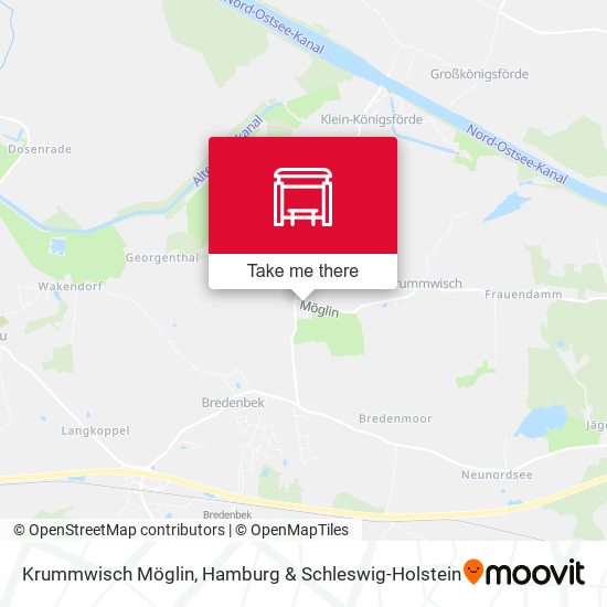 Krummwisch Möglin map