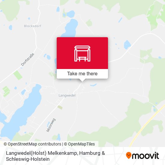 Langwedel(Holst) Melkenkamp map
