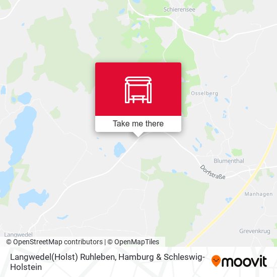 Langwedel(Holst) Ruhleben map