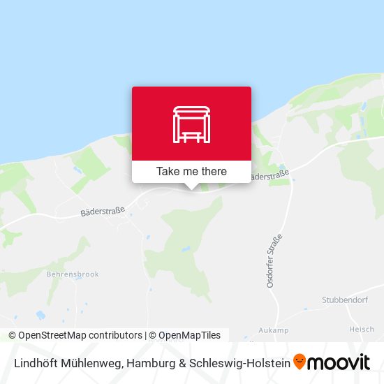 Lindhöft Mühlenweg map