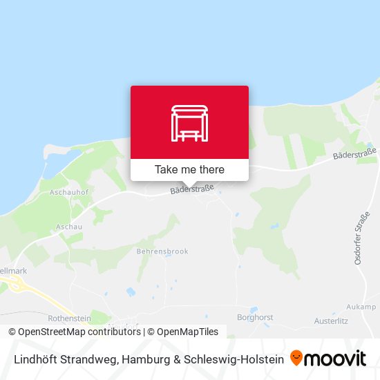 Lindhöft Strandweg map