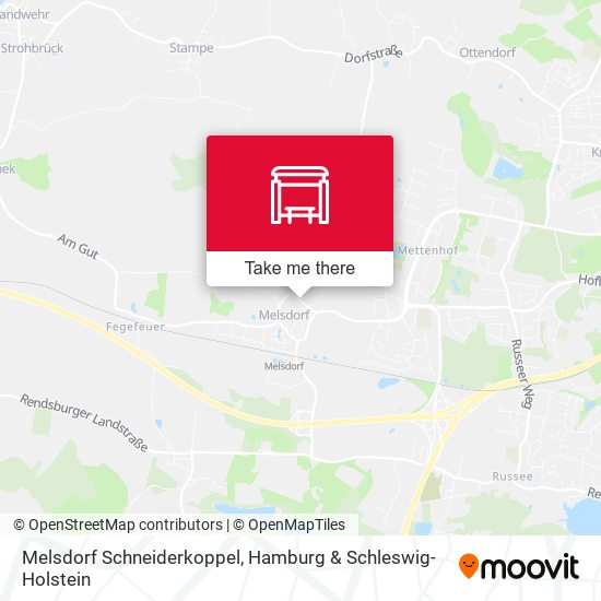 Melsdorf Schneiderkoppel map