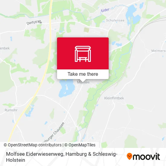 Molfsee Eiderwiesenweg map