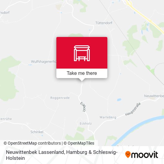 Neuwittenbek Lassenland map