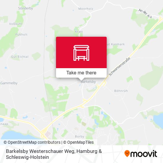 Barkelsby Westerschauer Weg map