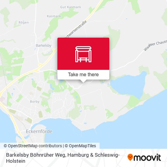 Barkelsby Böhnrüher Weg map