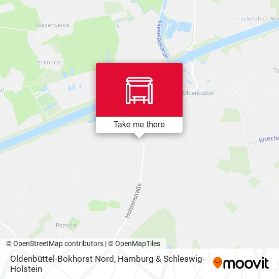 Oldenbüttel-Bokhorst Nord map