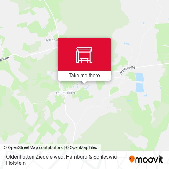 Oldenhütten Ziegeleiweg map