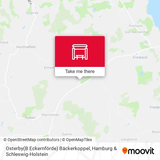 Карта Osterby(B Eckernförde) Bäckerkoppel