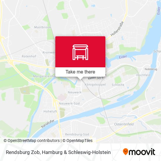 Rendsburg Zob map