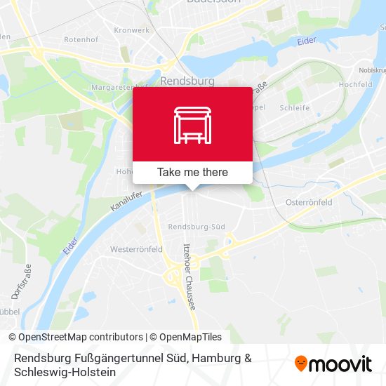 Rendsburg Fußgängertunnel Süd map