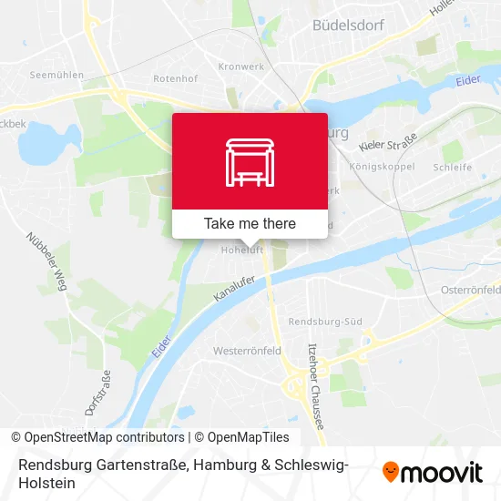 Rendsburg Gartenstraße map