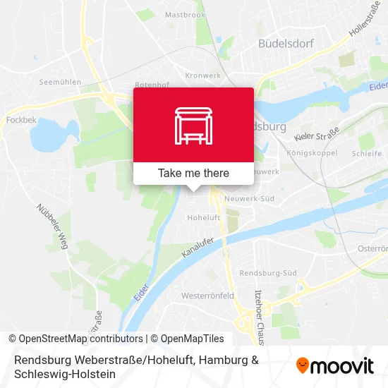 Rendsburg Weberstraße/Hoheluft map