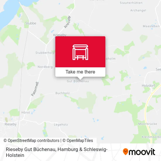Rieseby Gut Büchenau map