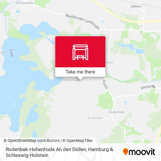 Карта Rodenbek-Hohenhude An den Döllen