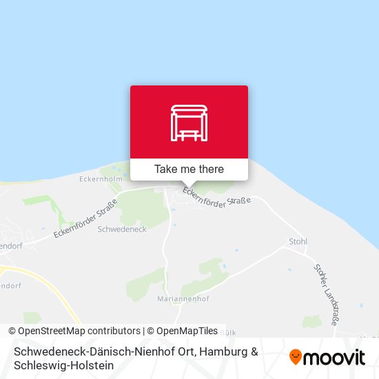 Schwedeneck-Dänisch-Nienhof Ort map