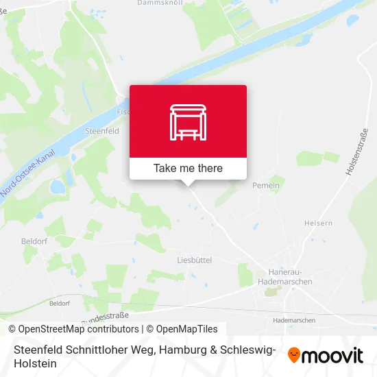 Карта Steenfeld Schnittloher Weg