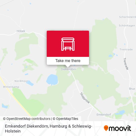 Emkendorf Diekendörn map