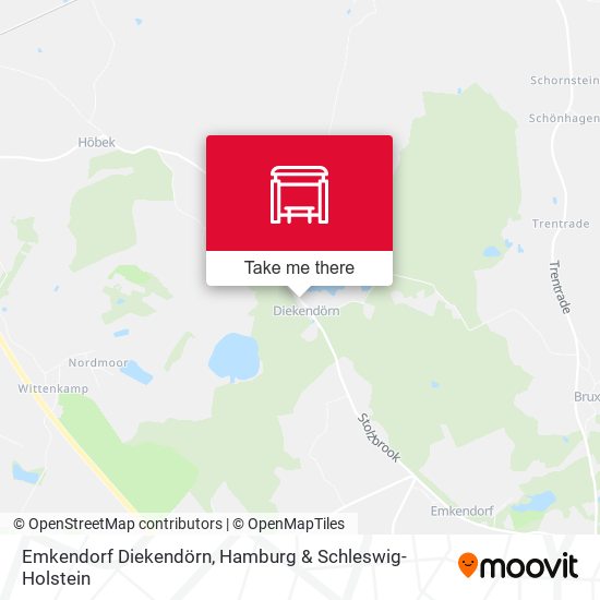 Emkendorf Diekendörn map