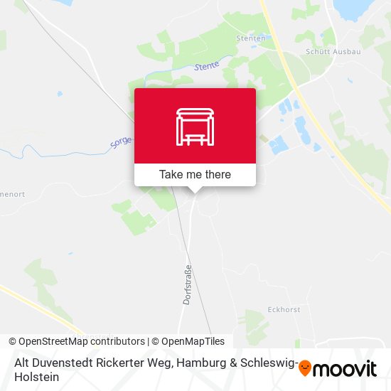 Alt Duvenstedt Rickerter Weg map