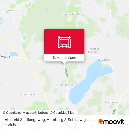 Карта Ahlefeld Siedlungsweg