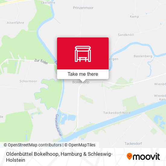 Oldenbüttel Bokelhoop map