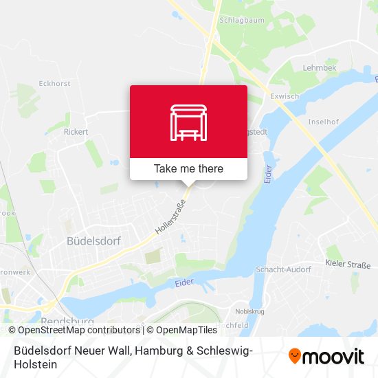 Büdelsdorf Neuer Wall map