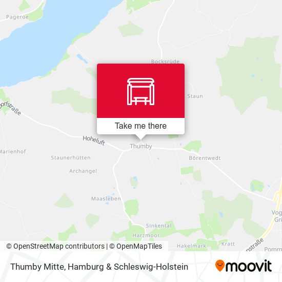 Thumby Mitte map