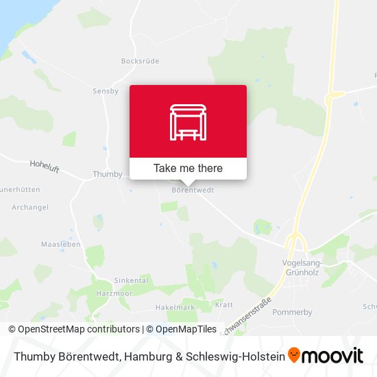 Thumby Börentwedt map