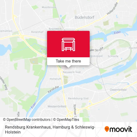 Rendsburg Krankenhaus map