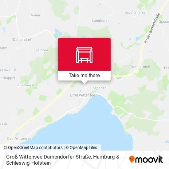 Карта Groß Wittensee Damendorfer Straße