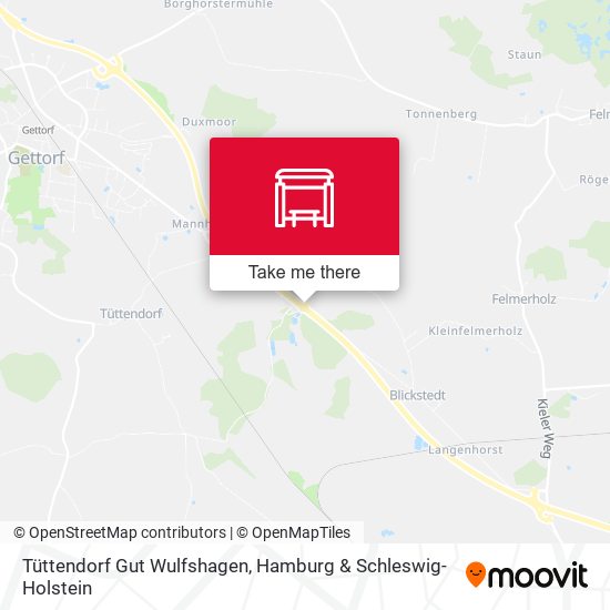 Tüttendorf Gut Wulfshagen map