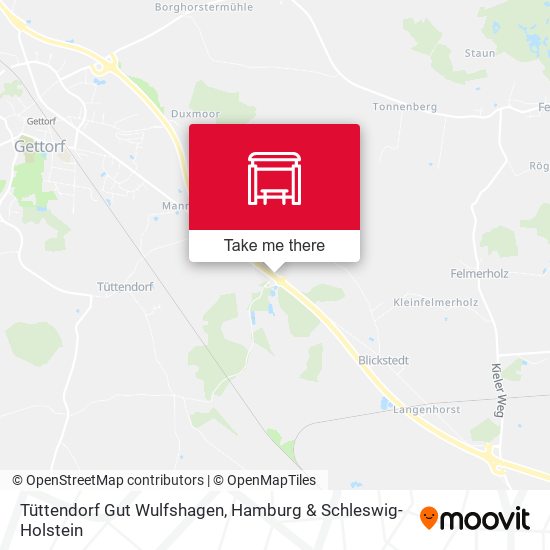 Tüttendorf Gut Wulfshagen map