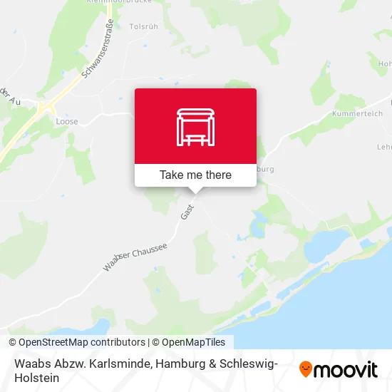 Карта Waabs Abzw. Karlsminde