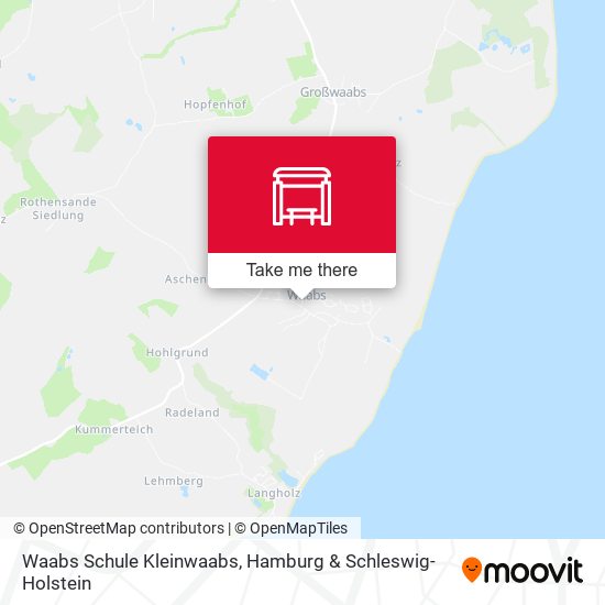 Waabs Schule Kleinwaabs map