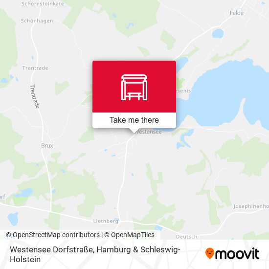 Westensee Dorfstraße map