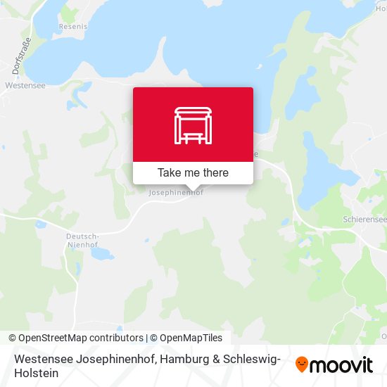 Westensee Josephinenhof map