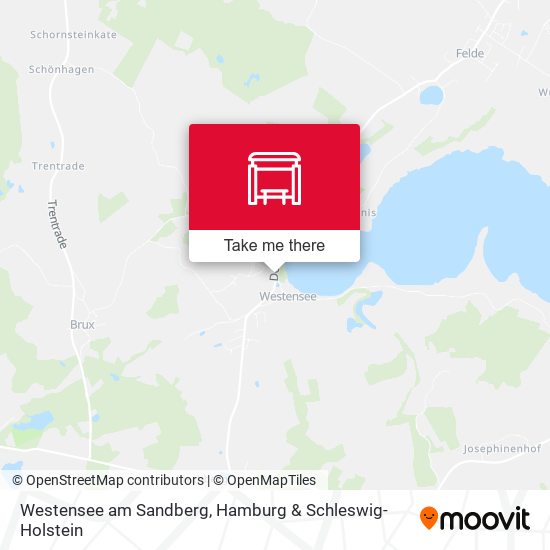 Westensee am Sandberg map