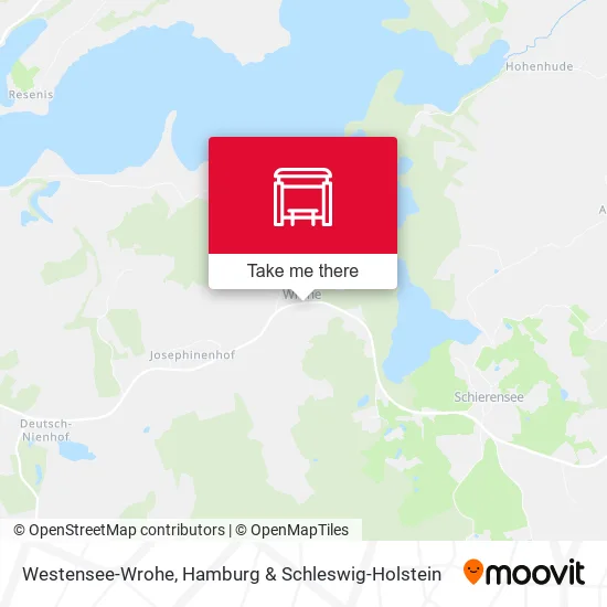 Карта Westensee-Wrohe