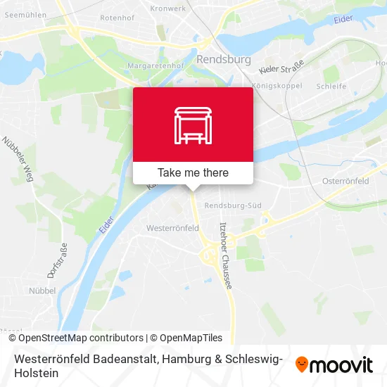 Карта Westerrönfeld Badeanstalt