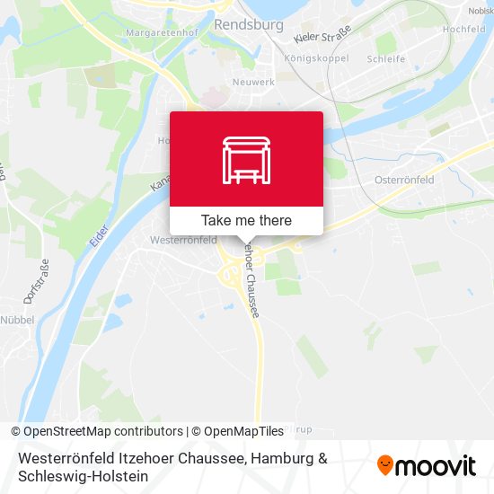 Westerrönfeld Itzehoer Chaussee map