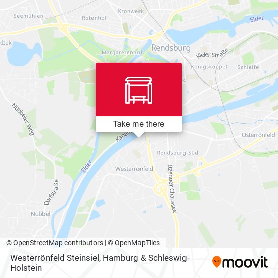 Westerrönfeld Steinsiel map