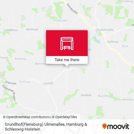 Grundhof(Flensburg) Ulmenallee map