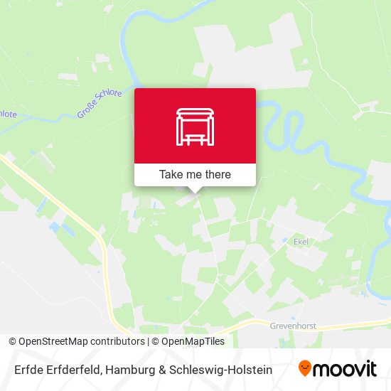 Erfde Erfderfeld map