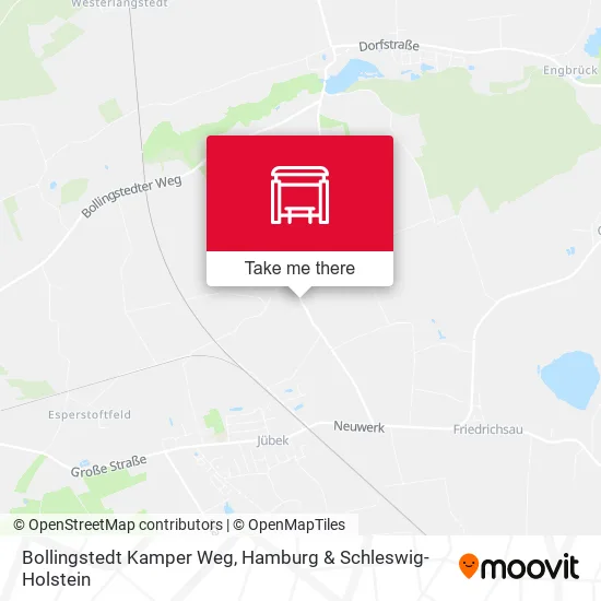 Карта Bollingstedt Kamper Weg