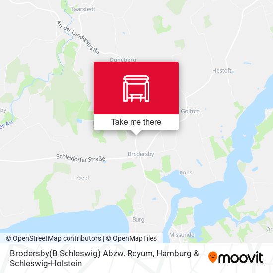 Brodersby(B Schleswig) Abzw. Royum map
