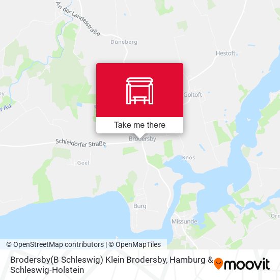 Brodersby(B Schleswig) Klein Brodersby map